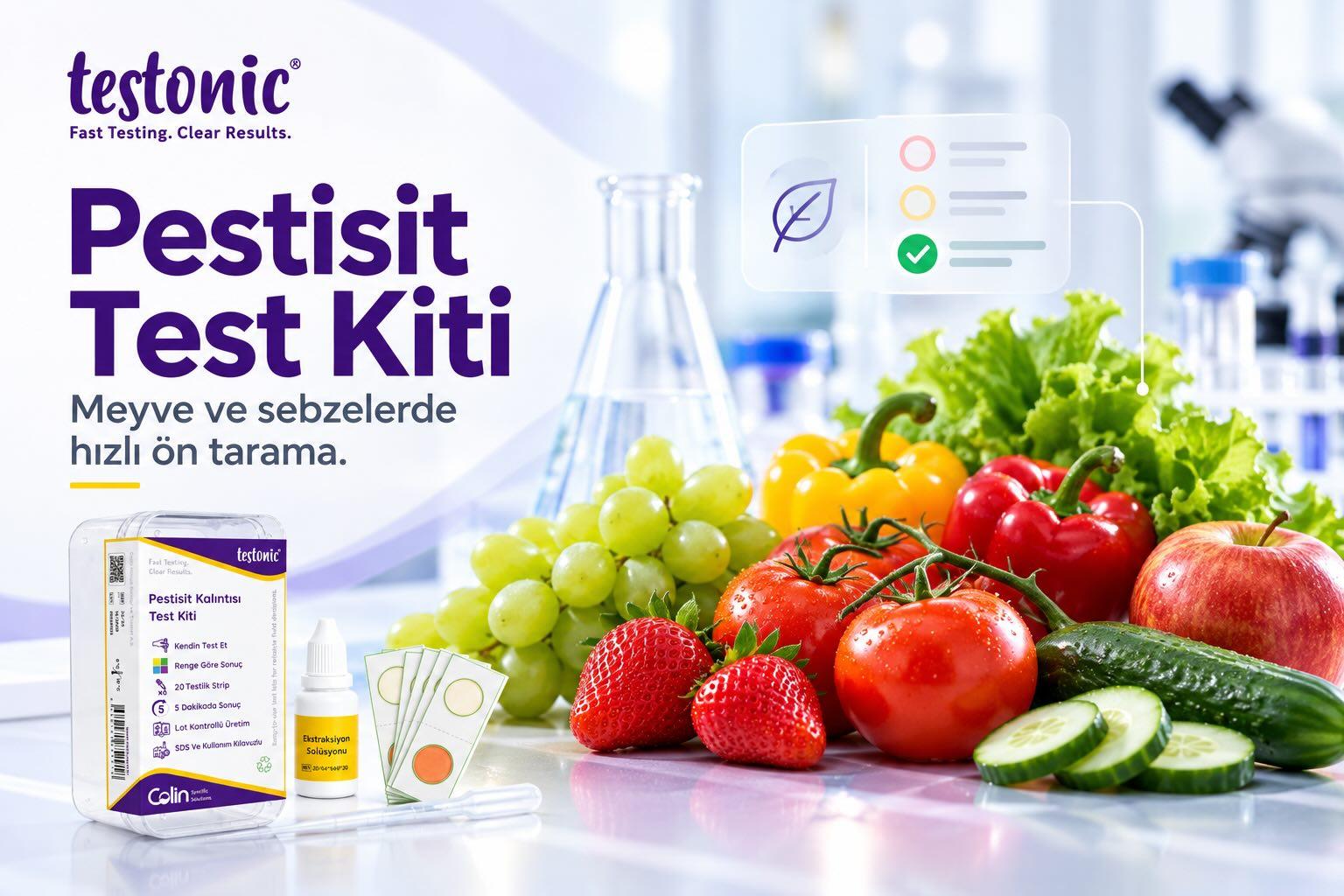 Testonic Pestisit Test Kiti ile Meyve ve Sebzelerde Hızlı Ön Tarama