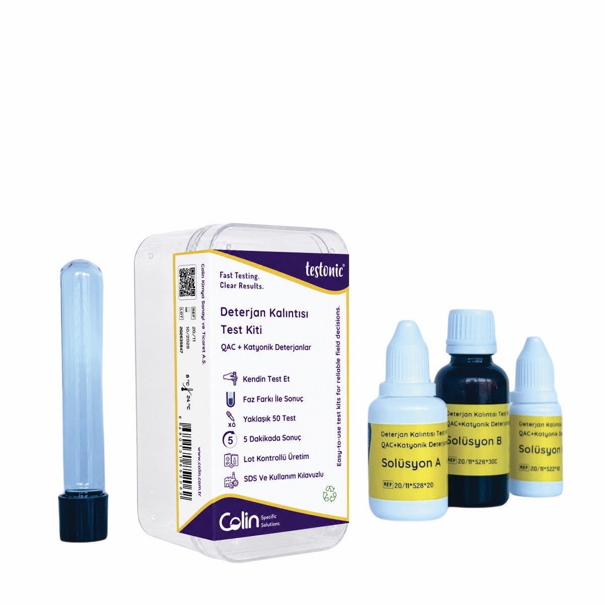 Detergent Residue Test Kit - QAC / Cationic Detergents