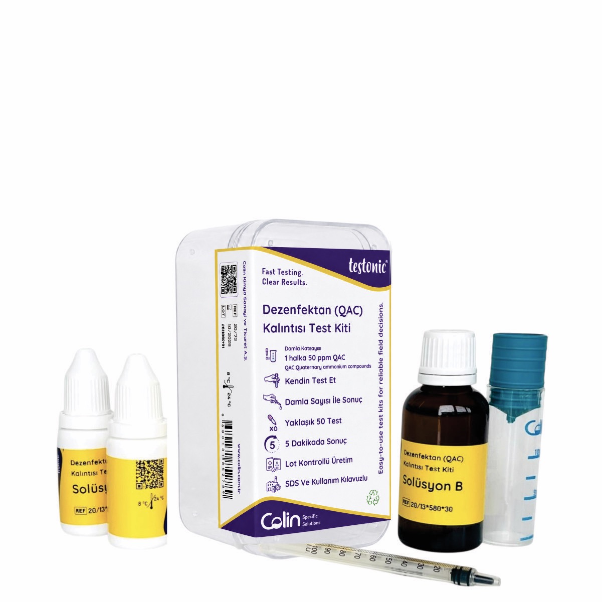 Disinfectant Residue Test Kit - QAC Disinfectants