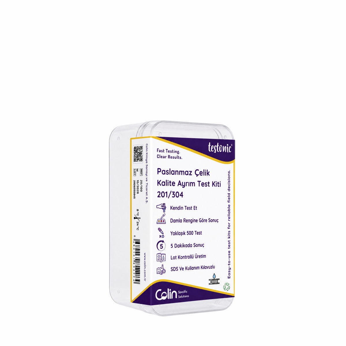  Stainless Steel Grade Identification Test Kit - 201/304