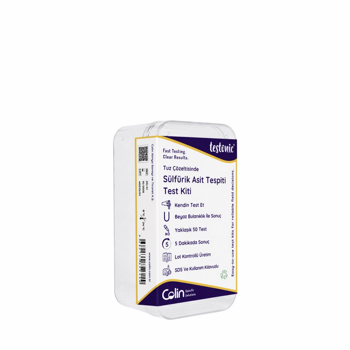 Dedection of Sulfuric Acid in Saline Test Kit
