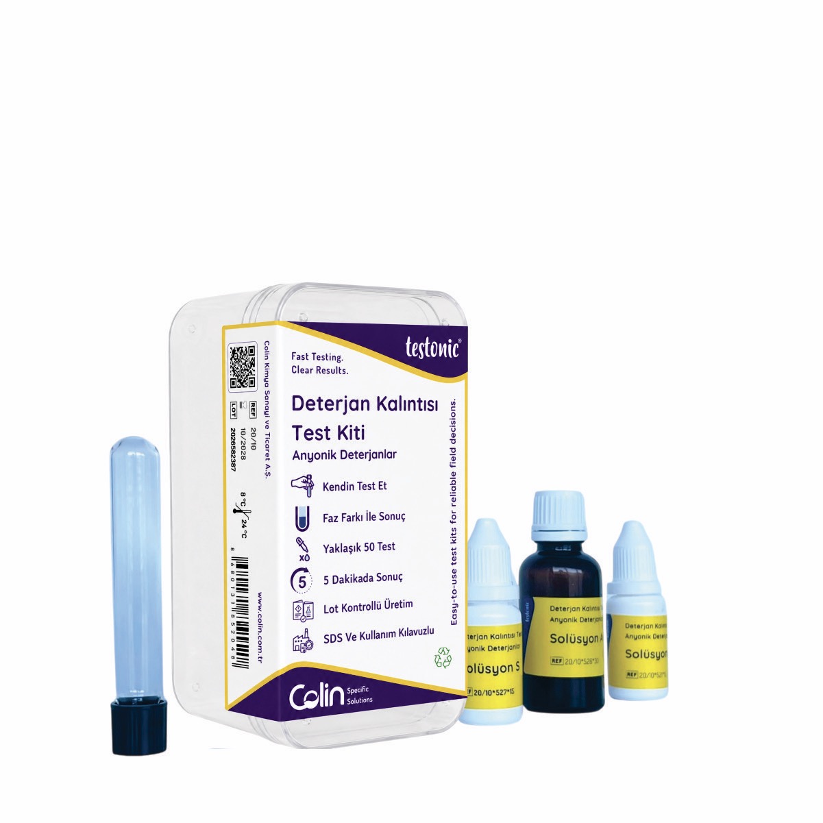 Detergent Residue Test Kit - Anionic Detergents